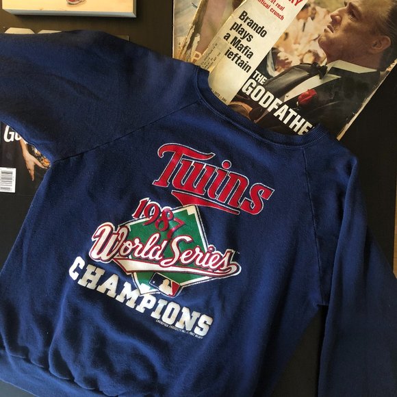Vintage Champions world series Twins crewneck - Picture 1 of 4